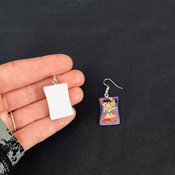 Bag of Takis Dangle Earrings - Picture 3 of 7